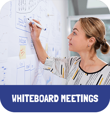 E-learning whiteboard meeting op maat